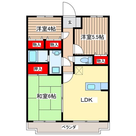 ＣＦハイツ　Ⅴの物件間取画像